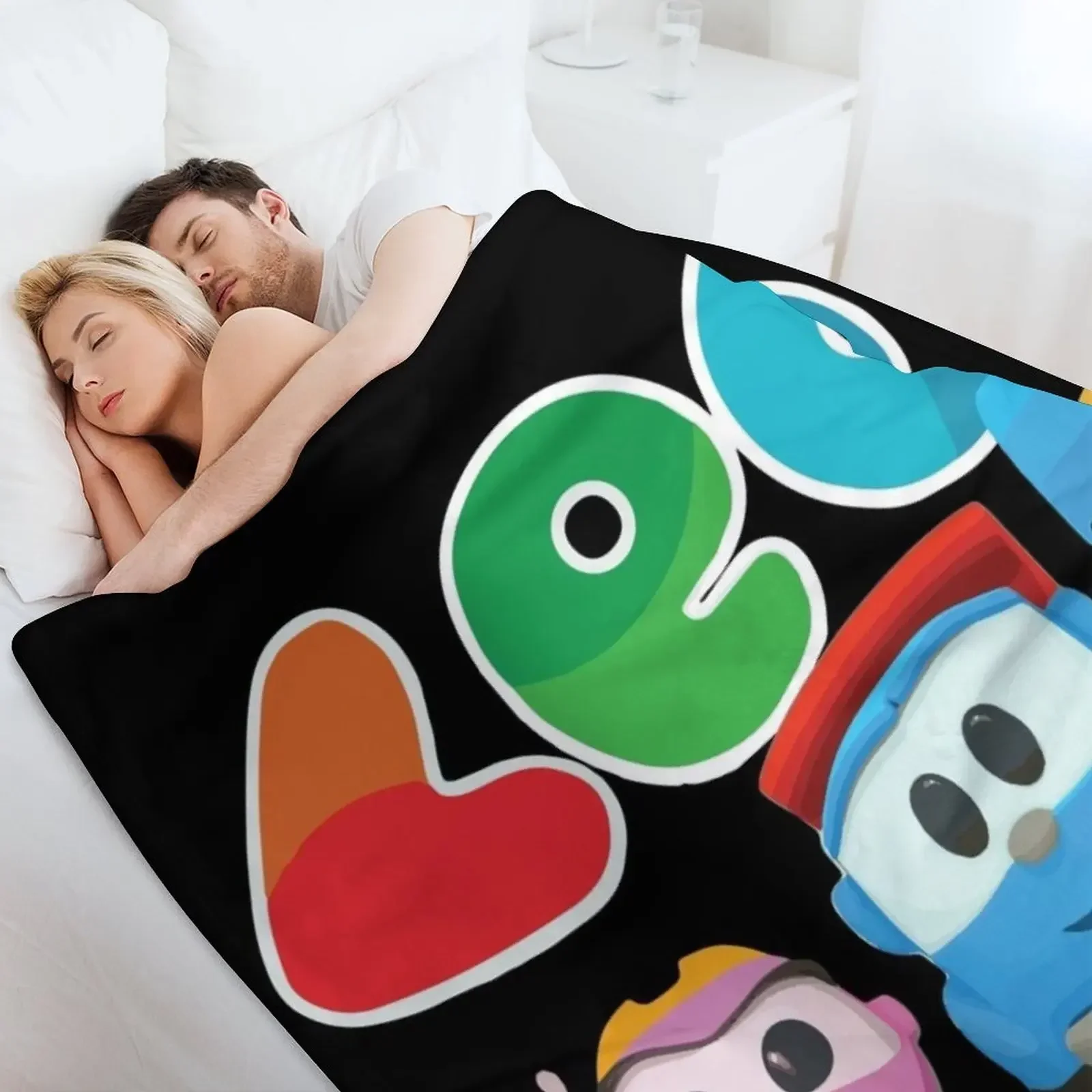 LEO грузовик и друзья LIFTY SCOPP LEA Пледы Мягкие декоративные одеяла