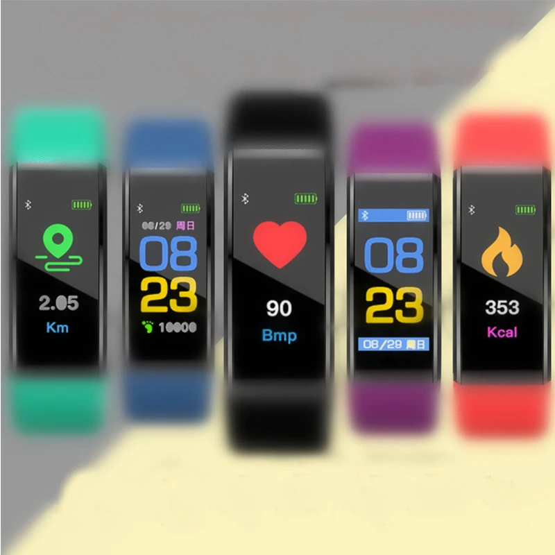 

115plus color screen intelligent bracelet, heart rate, blood oxygen pressure monitoring, pedometer,multi-functional sports watch