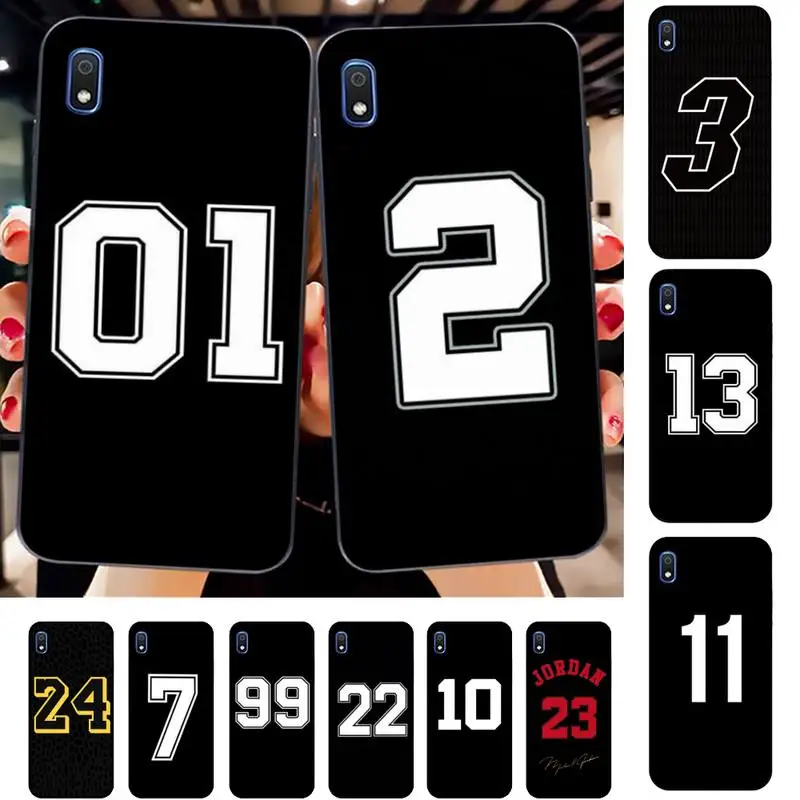

Football Lucky number And letter Phone Case for Samsung A51 01 50 71 21S 70 31 40 30 10 20 S E 11 91 A7 A8 2018