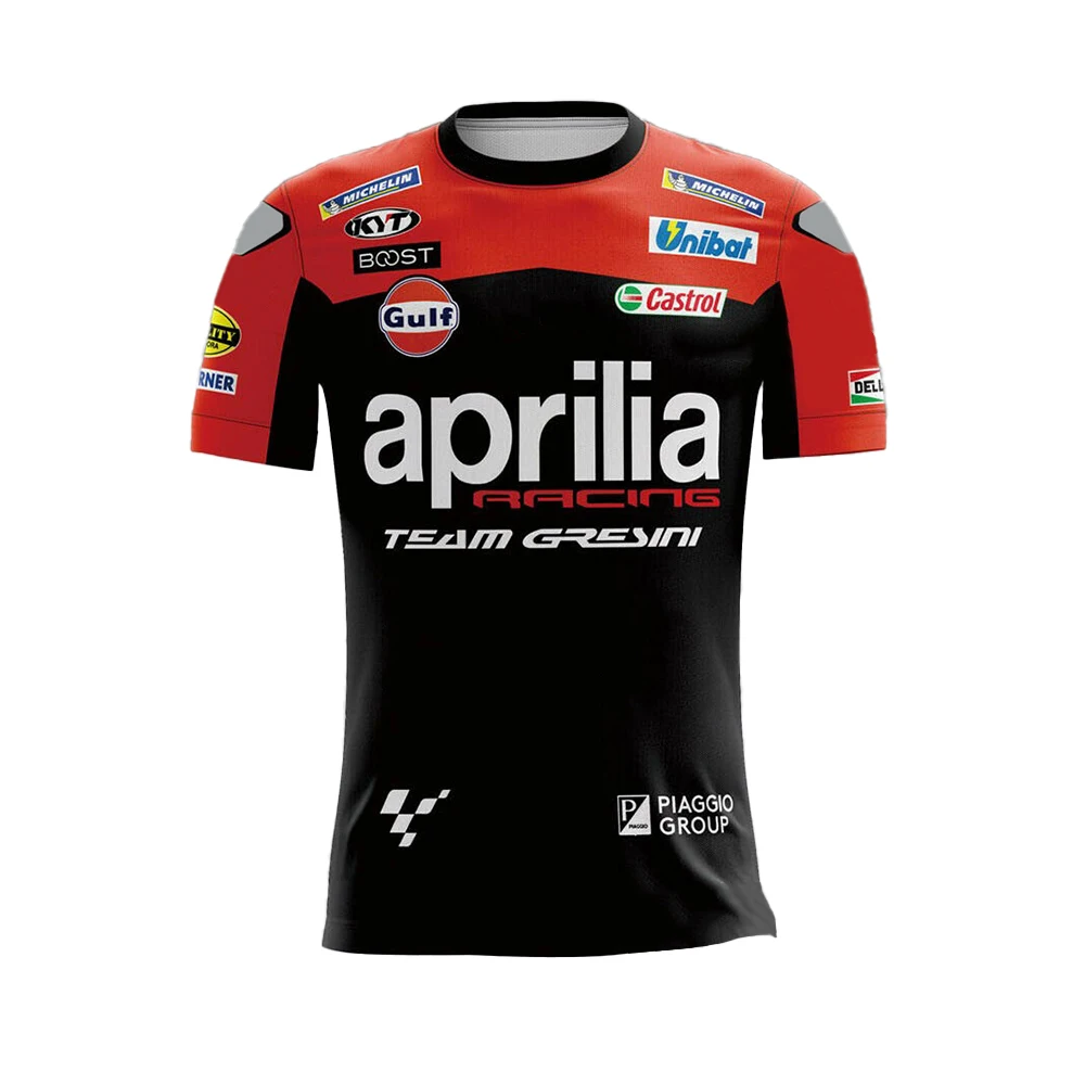 

For Aprilia T-Shirt 2022 Moto Motorcycle Racing Team Men's Summer Quick Dry Breathable Do Not Fade Cold Feeling Jerseys