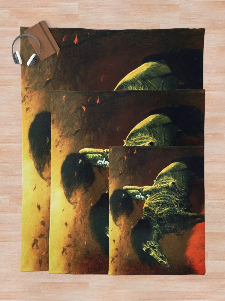 Zdzislaw Beksinski 1929–2005 Полонов сюрреализм плед волосатый на диван одеяла