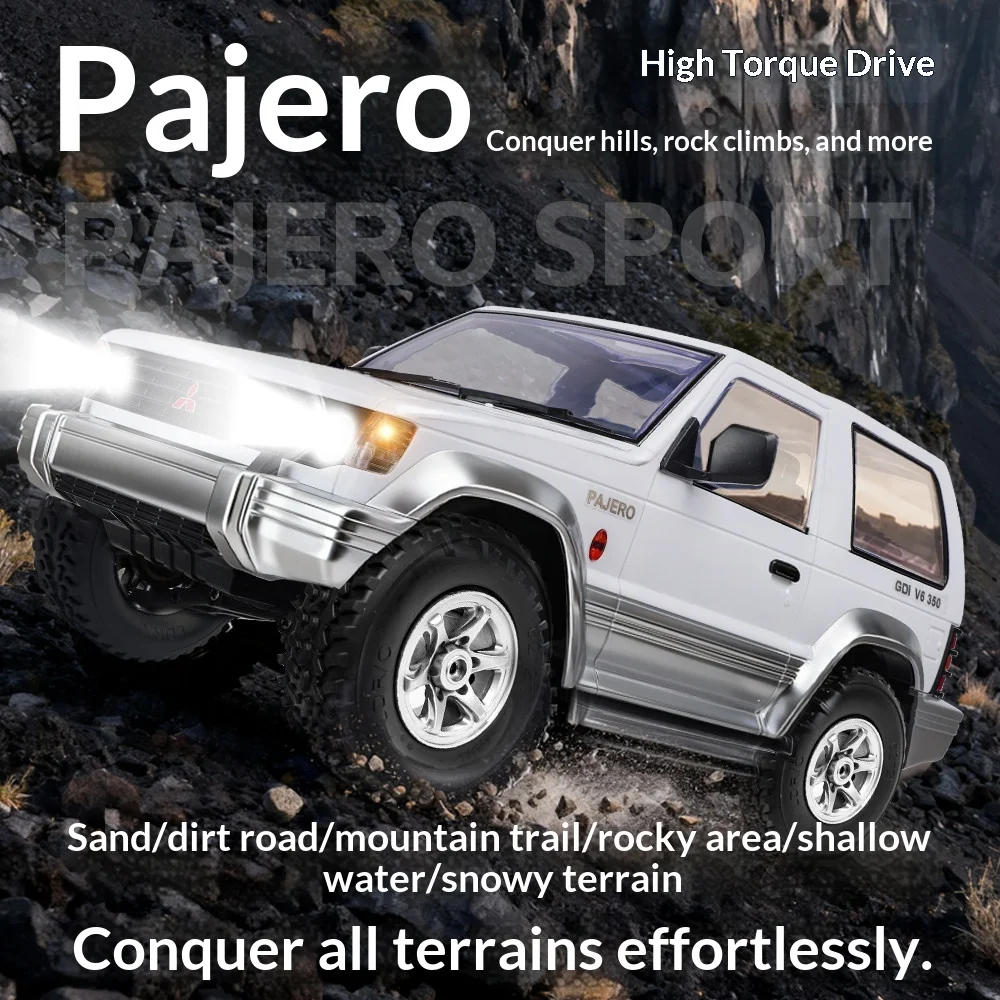 Фото Ldrc Landa Technology Rc Crawler Mitsubishi Pajero 1297, полноприводный внедорожный краулер, официально лицензированная модель автомобиля. №5