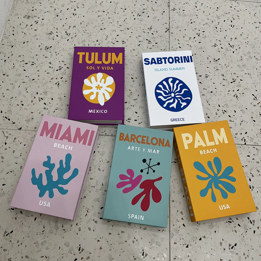 Роскошные Имитационные поддельные книги для декора коробка хранения