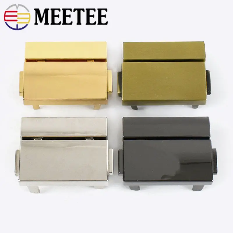 

1/2 шт. Meetee 38x29 мм прямоугольный металлический пресс-замки, женская сумка, пружинный замок, декоративные застежки, застежки, аксессуары «сделай сам»