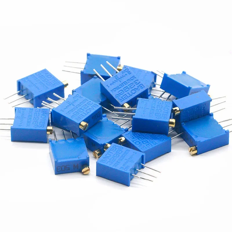 50 шт. 3296 Вт 100 200 500 Ом 1K 2K 5K 10K 20K 50K 100K 200K 500K 1M 103 100R 200R 500R триммер-потенциометр