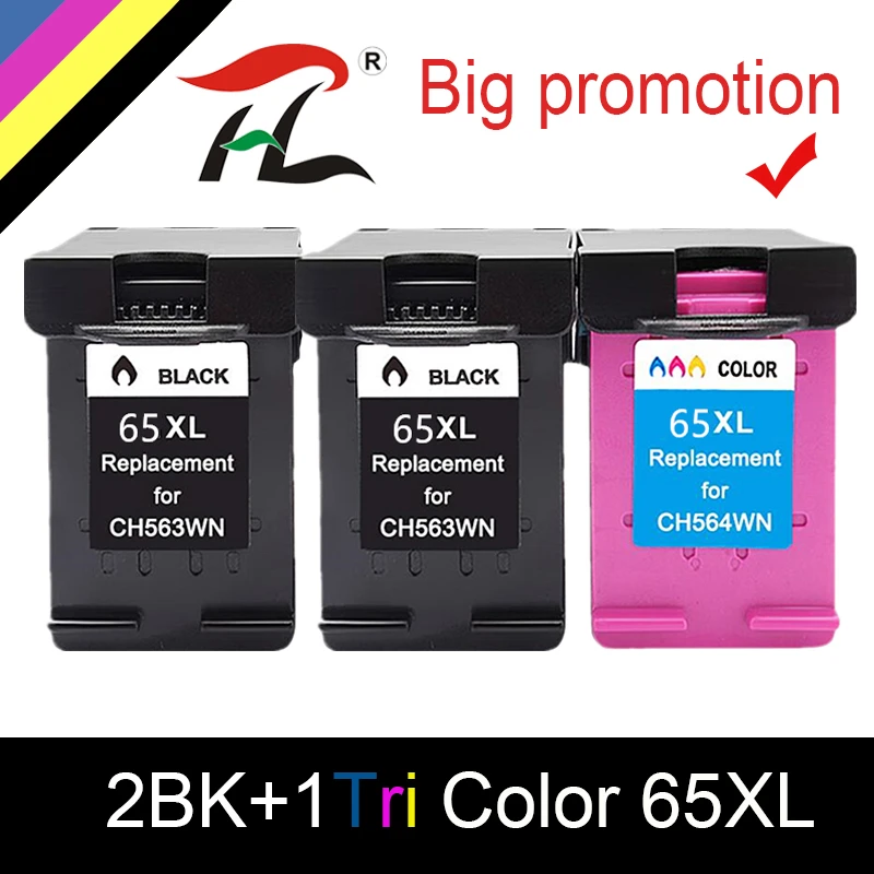 Совместимый чернильный картридж 65XL для hp 65 XL 65xl принтера Envy 5010 5020 5030 5032 5034 5052 5055 |