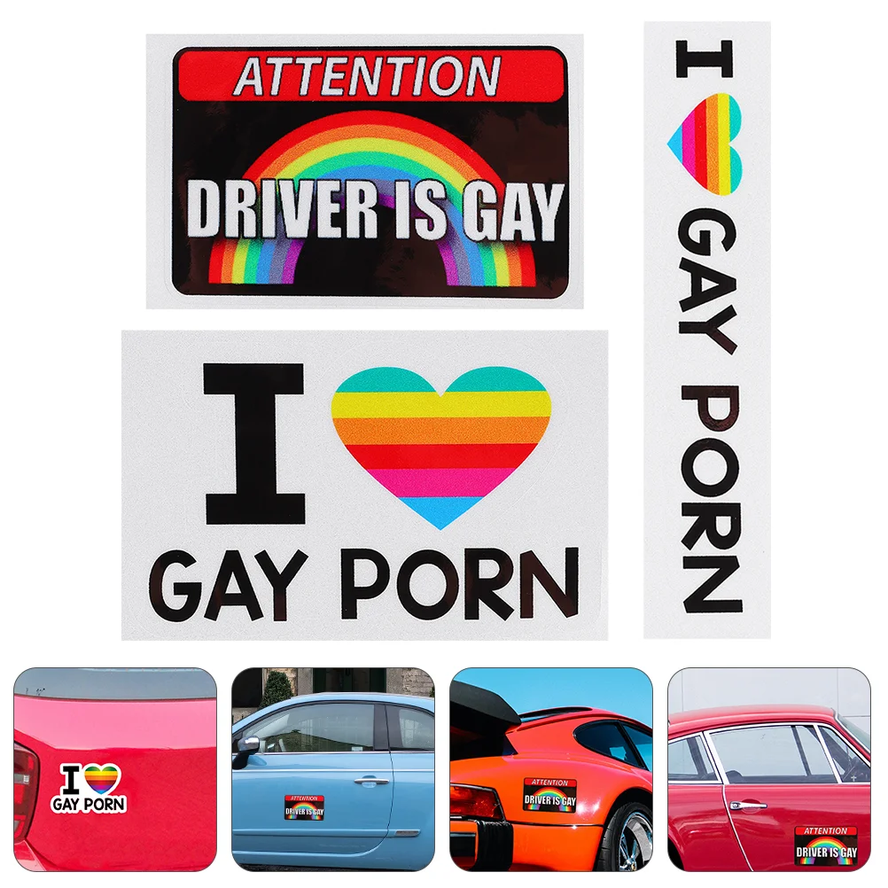 

3 Sheets Reflective Car Stickers Scooter Decal Vehicle Water Proof Auto Window Bumper