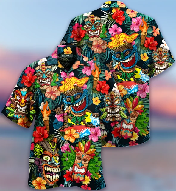 

Men's Shirt Beach Wear Tshirt Top Party Vintage Style for Men Women 6xl Hawaiian Shirt 3d Print Beer Short-sleeved Cuban Clothes