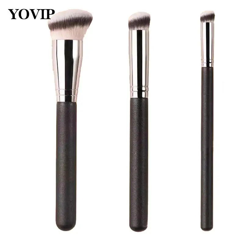 

1 шт. набор кистей для нанесения основы под макияж 170 270 370 синтетические волосы кисть для смешивания тональной основы крем для контура