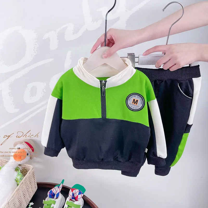 

Детская спортивная одежда, комплекты одежды для маленьких мальчиков, весенне-Осенняя детская одежда для мальчиков, спортивный костюм из 2 п...