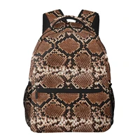 female backpack snake skin pattern women backpack college school bagpack travel shoulder bags for teenage girls