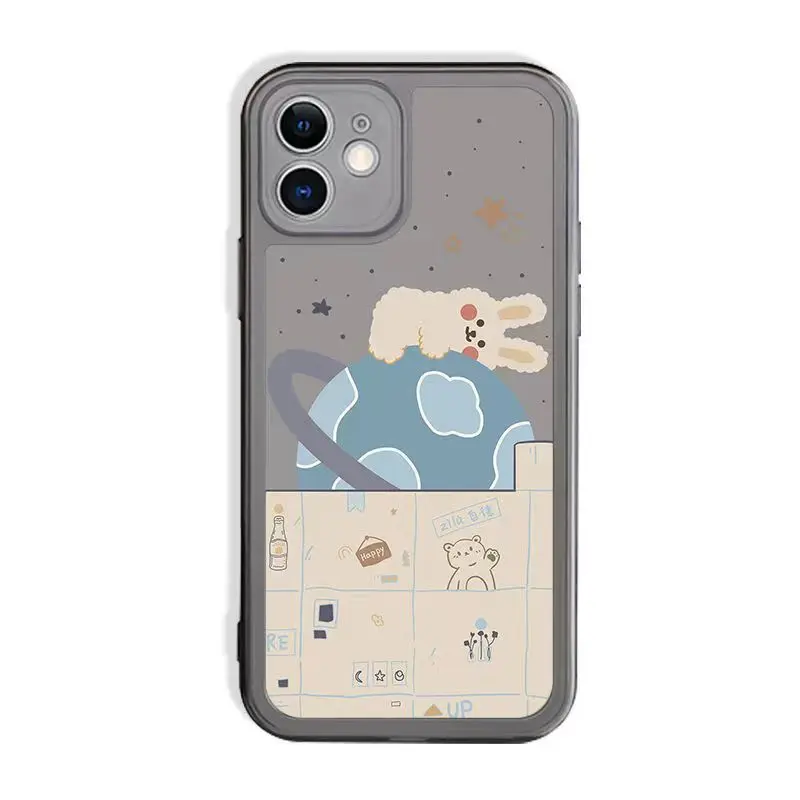 

Cute Cartoon Case For iPhone 14 Case Silicon For iPhone 11 12 13 14 Pro Max XR 7 8 11 Pro X XS Max Plus Mini Phone Cover