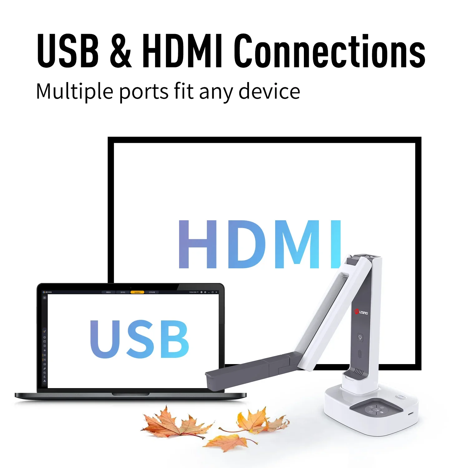 JOYUSING 2 в 1 документ-камера и веб-камера визуальный презентатор 4k A3 для презентаций