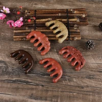 guajacwood massage comb craft wooden comb meridian comb for head peach wood multifunctional massage comb sub handmade sandalwood