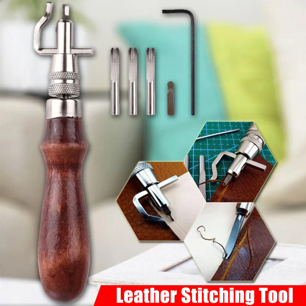 

7 In 1 DIY Leather Tools Scribing Knife Positioning Hook