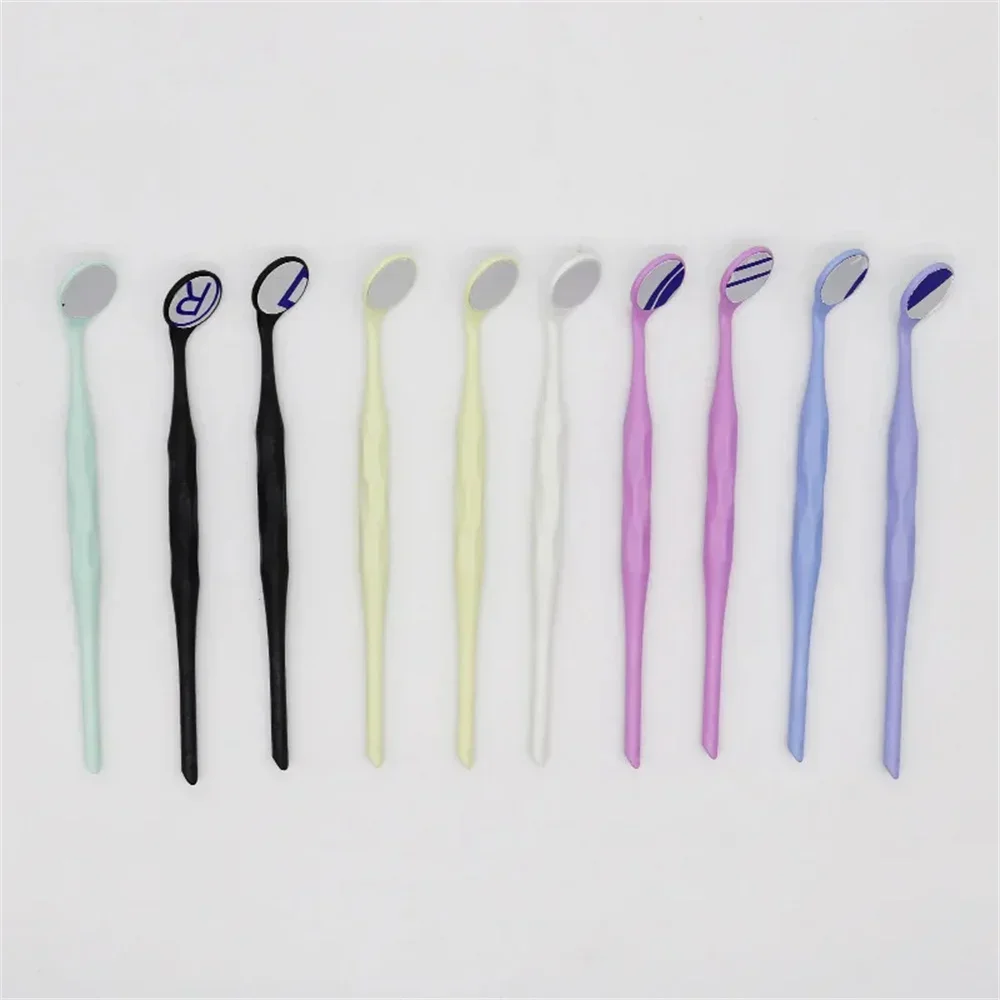 10 шт./коробка двусторонние стоматологические отражатели с ручкой