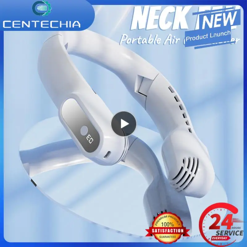 

1/2/3PCS Wind Power Fan Usb Rechargeable Silent Neck Fan Bladeless Quick Charge Air Conditioner Cooling For Outdoor Portable