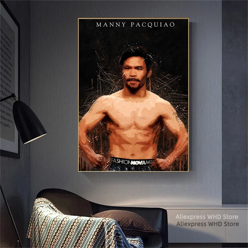 Manny Pacquiao Canvas Poster Wall Art Posters Print Decor Decorations | Painting &amp Calligraphy