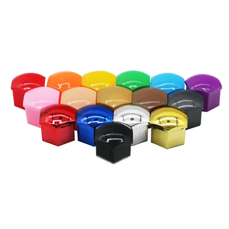 

20 шт., колпачки для гаек колес автомобиля, защитные колпачки для болтов, антикоррозийные колпачки для автомобильных шин, колпачки для винтов, гайки, внешнее украшение 17/19/21 мм