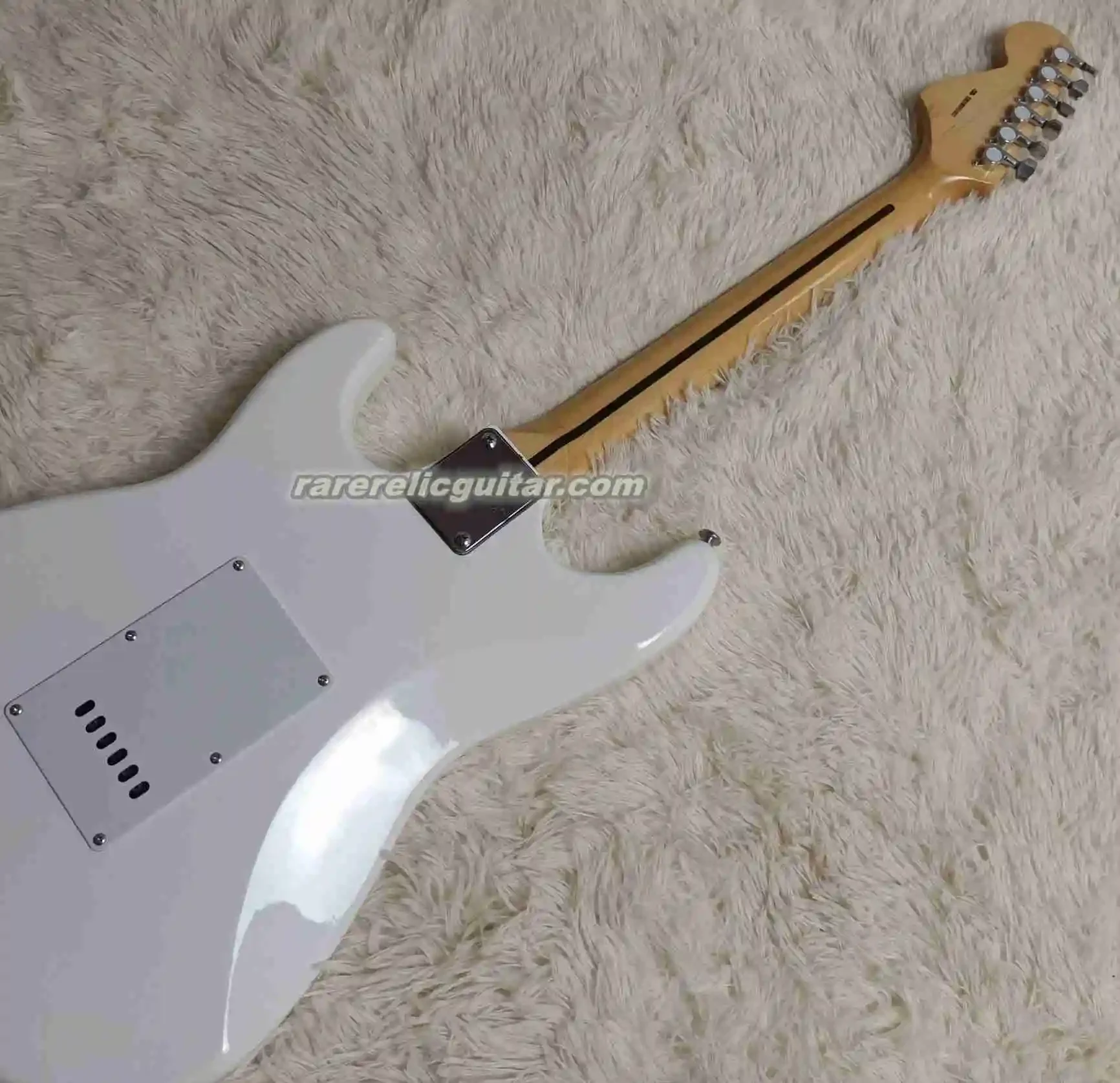 В наличии Blackmore кремовая белая электрическая гитара фестончатая доска из