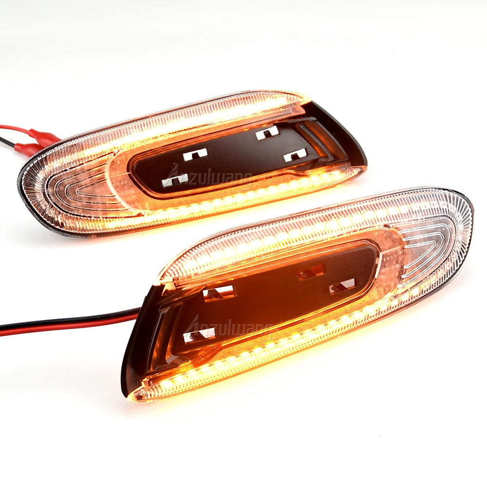 For Mini Cooper F55 F56 F57 2X Dynamic LED Fender Side Marker Lights Sequential Turn Signal Lamps Smoke Lens No Error Waterproof images - 6