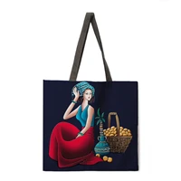 womens shopping bag yunnan girl printed womens large capacity shopping bag designer handbag