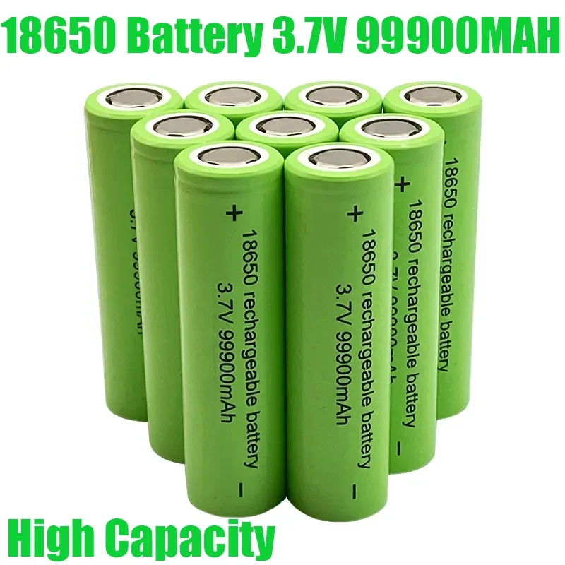 

100%Original High Capacity 18650Battery 99900mah3.7V18650 TaschenlampeBatterie Spielzeug/Geräte Wiederaufladbare LithiumBatterie