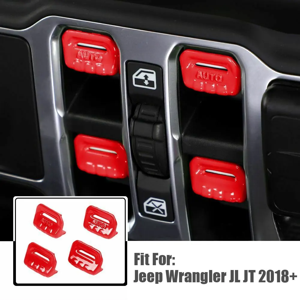 

4 шт., кнопки переключателя для Jeep Wrangler JL JT 2018