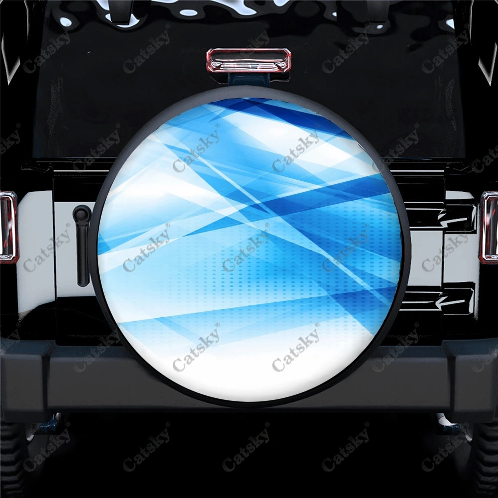 

Автомобильные аксессуары с абстрактной полосой на заказ, защитный чехол для запасных шин, универсальный уличный чехол для колес, декоративный протектор для автомобиля