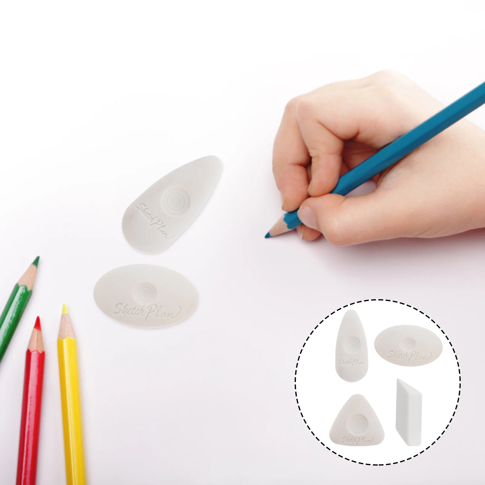 

Eraser Erasers Sketching White Drawing Painting Drafting Artist Vinyl Kneaded Foam Highlighter Artists Rubber Game Triangular