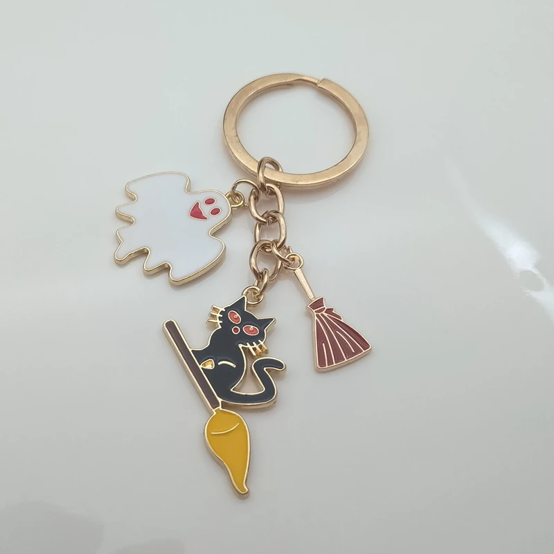 Брелок для ключей в готическом стиле с надписью летучая мышь