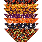 60 шт. Хэллоуин для домашней собаки банданы шарф ошейник, поводок для купания маленьких собак и кошек нагрудники праздник для питомца поставки череп аксессуары для собак