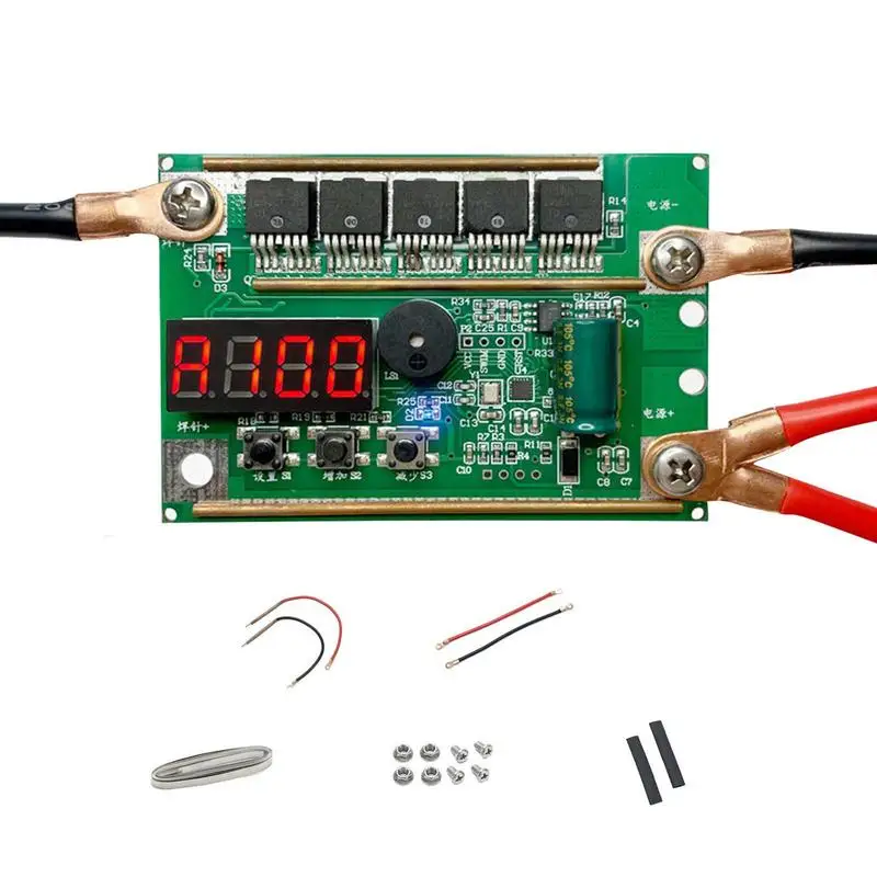 

Portable Spot Welder Multifunctional Spot Welder With 100 Gears Adjustable And LCD Screen Portable Battery Circuit Board Welding