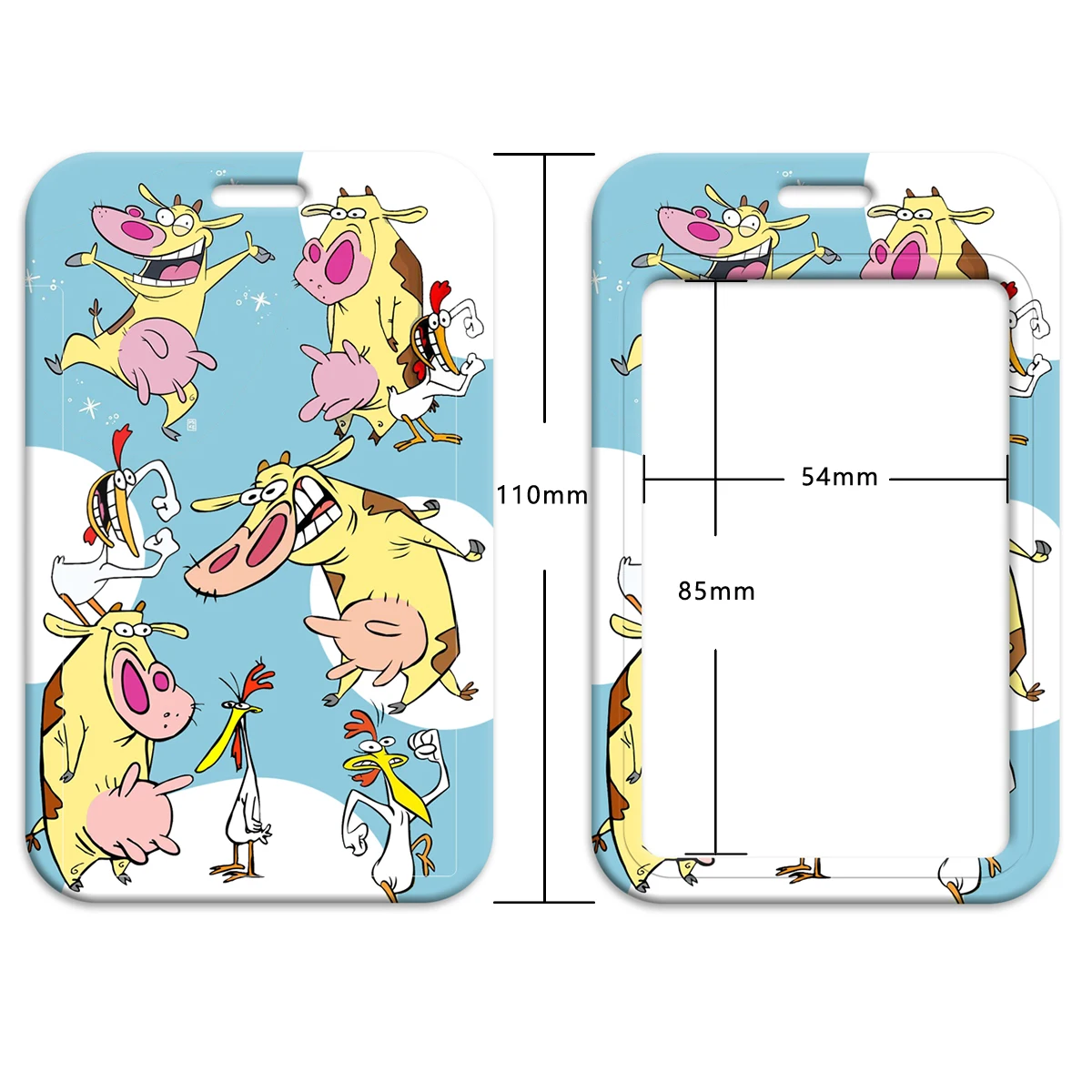 Милый шнурок с животными для ключей чехол удостоверения личности держатель