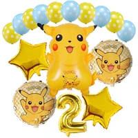 pokemon pikachu birthday anniversaire pokemon party decor paper cup paper plate knife fork spoon kids birthday party festival