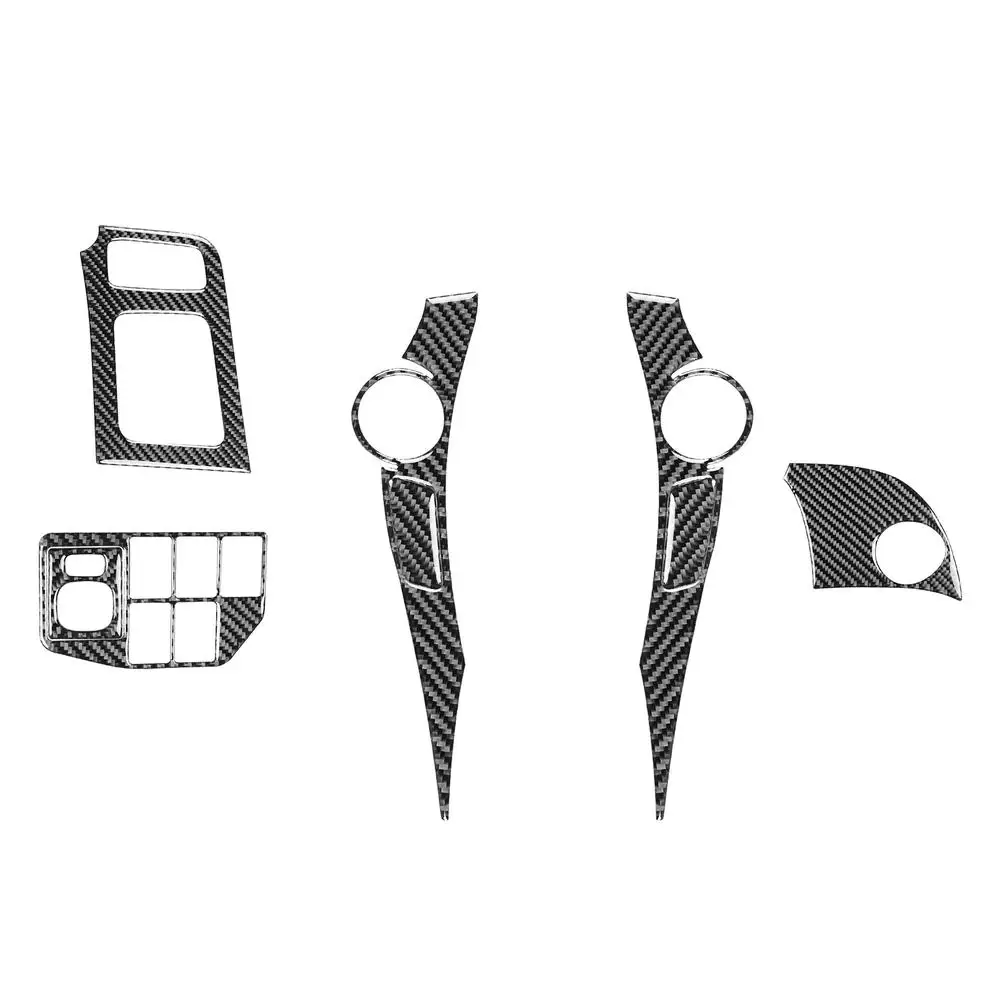 

8pcs Car Steering Wheel Trims Button Sticker Carbon Fiber Pattern Compatible For Toyota 12-15 Prius Interior Parts