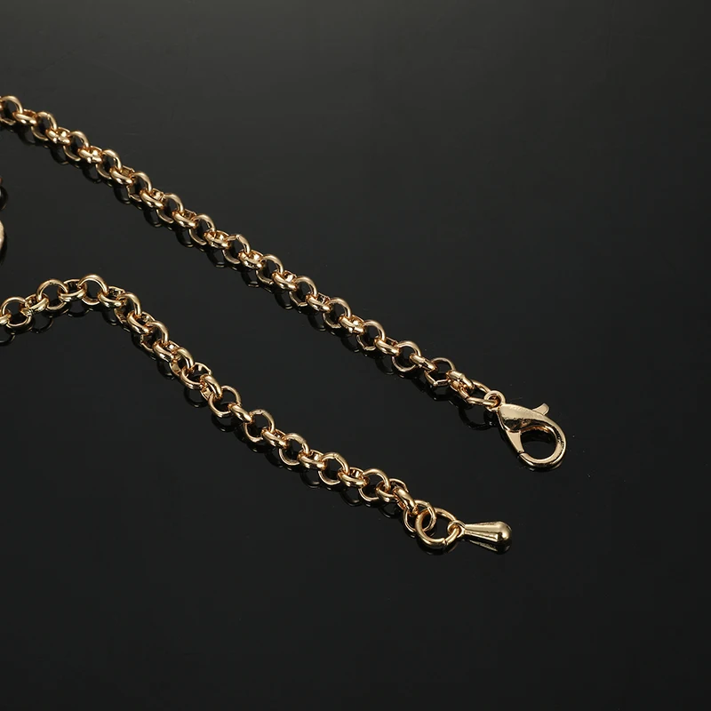 Классическая Роскошная металлическая цепочка с кристаллами в марокканском