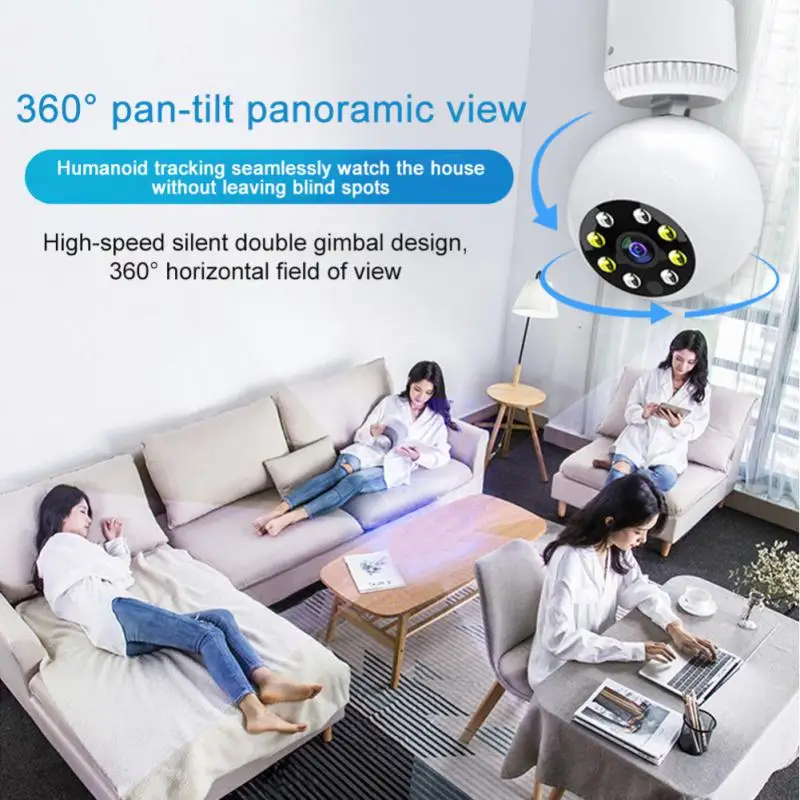 

Wifi Camera Tf Card Supports Two-way Voice Intercom Motion Detection 2 Million Pixels Infrared Night Vision Voice Alarm
