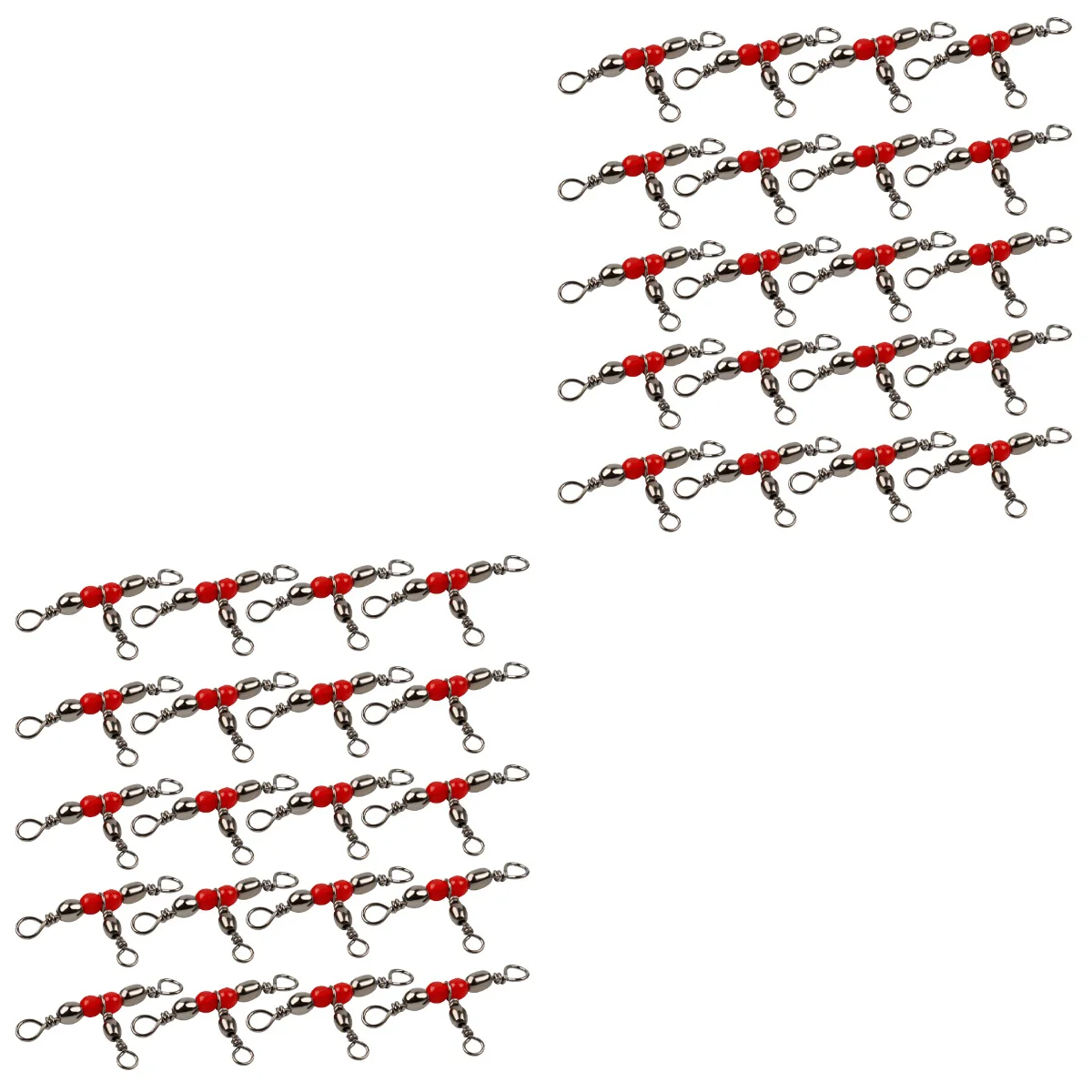 

40 Fishing Three-way Swivels Triple Swivels Connectors Fishing Swivel Tackle Accessories