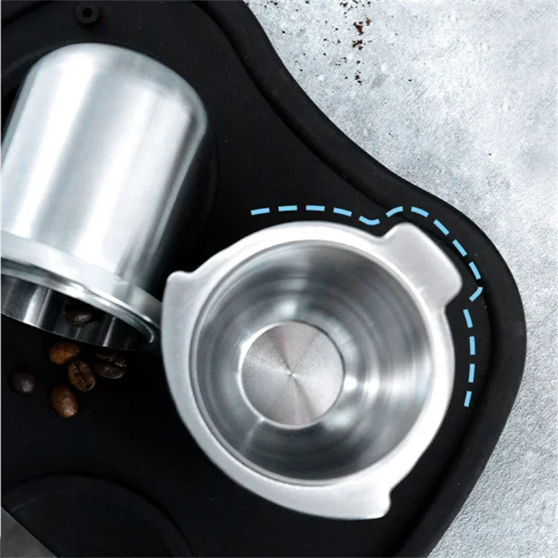 Фото Дозирующая воронка из нержавеющей стали 304, 54 мм, для кофемашин Breville Barista Express Impress (BES876), антистатическая, предотвращающая рассыпание кофе №4