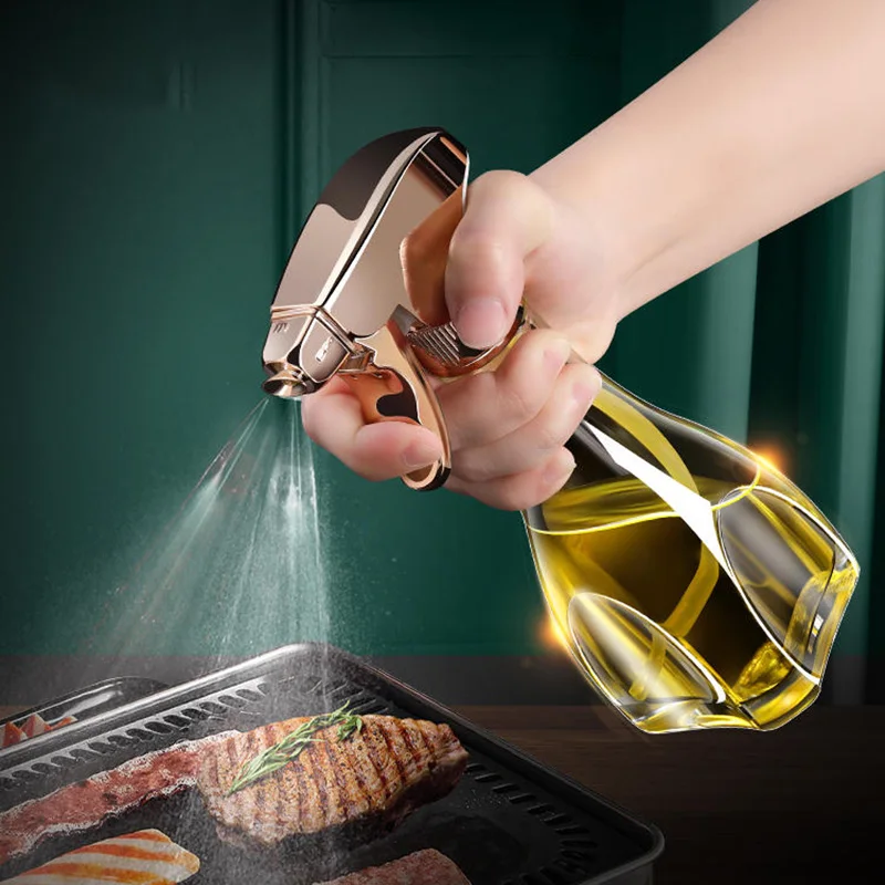 

Oil Spray Bottle Cooking With Pump Kitchen Accessories Glass Olive Oil Dispenser Japanese Style Spray Pot Atomized Tableware