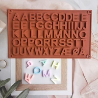 silicone chocolate mold 26 letter number baking tools silicone cake jelly candy mold 3d diy decoration craft crystal epoxy resin