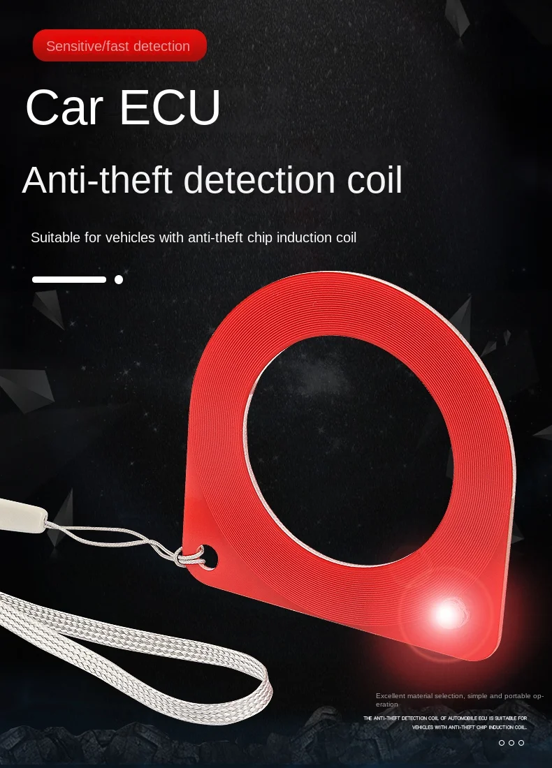 

Car Chip Induction Coil Detector ECU Detection Anti-Theft Card Device