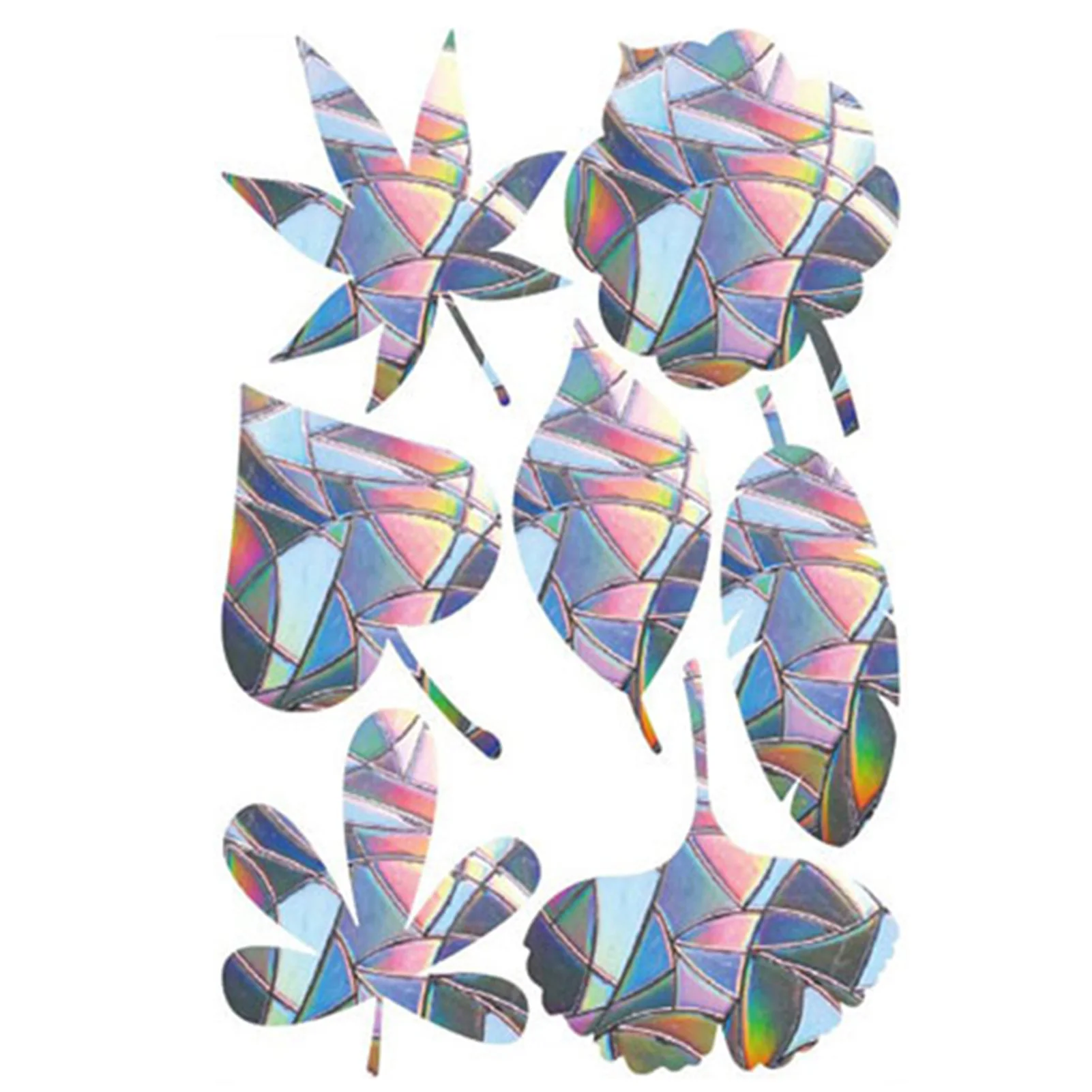 

Leaf Shape Prism Window Decals Sun Catcher Window Stickers Suitable For Kitchen Dining Room