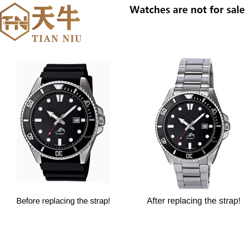 Ремешок изогнутый из нержавеющей стали для Casio 2784 22 мм