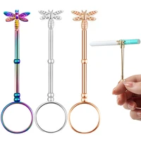 cigarette holder ring holder retro portable metal cigarette holder gift set colorful insect personality ring smoking accessories
