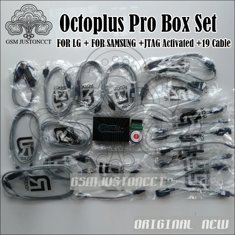

Newest versions Octoplus Pro Box with 19 cables work for Samsung and for LG+Medua JTAG Activation mobile phone adapters