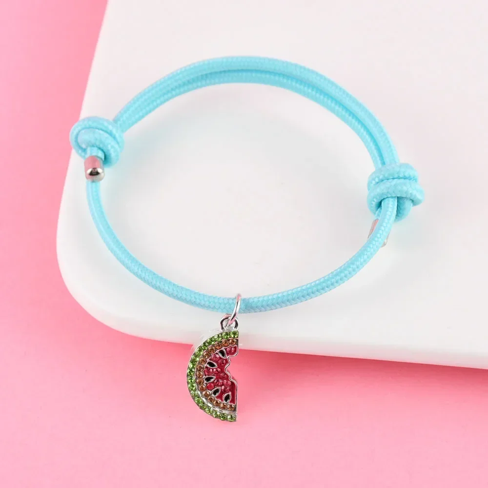 Lovecryst 1 шт. модный маленький арбузный летний браслет с фруктами для детей подарки