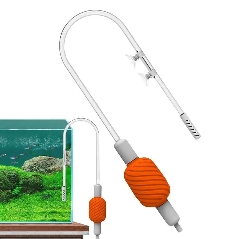 

Fish Tank Water Changer Gravel Aquarium Vacuum Water Changer Cleaner Multifunctional Double Suction Cup Fish Tank Accessories