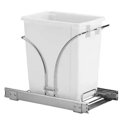 

5-Gallon Sliding Waste Can Storage Caddy, Chrome